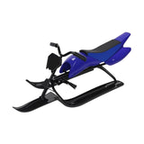 Snow Sled Boys for Downhill Portable Outdoor Activities Games Ski Sled Blue