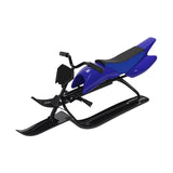 Snow Sled Boys for Downhill Portable Outdoor Activities Games Ski Sled Blue