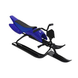 Snow Sled Boys for Downhill Portable Outdoor Activities Games Ski Sled Blue