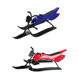 Snow Sled Boys for Downhill Portable Outdoor Activities Games Ski Sled Blue