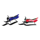 Snow Sled Boys for Downhill Portable Outdoor Activities Games Ski Sled Blue