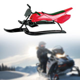 Snow Sled Boys for Downhill Portable Outdoor Activities Games Ski Sled Red