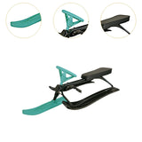 Snow Sled with Steering Wheel and Brake Snow Sledge for Children Kids Adults