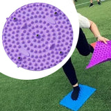 Foot Massage Mat Acupressure Mat Stand Up Pad for Game Bedroom Office Worker Violet