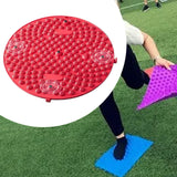 Foot Massage Mat Acupressure Mat Stand Up Pad for Game Bedroom Office Worker Red