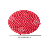 Foot Massage Mat Acupressure Mat Stand Up Pad for Game Bedroom Office Worker Red