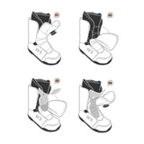 Pad for Ski Boots for Men Women Ski Boots Support Piece Gifts for Skiers White