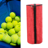 Tennis Ball Bag Portable Tennis Ball Basket for Pickleball Baseball Practice Red