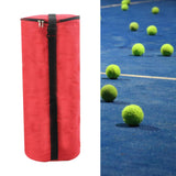 Tennis Ball Bag Portable Tennis Ball Basket for Pickleball Baseball Practice Red