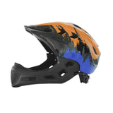 Bike Helmet for Kids Fashion Bicycle Helmet for Biking Outdoor Rock Climbing Orange Blue