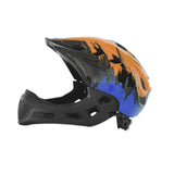 Bike Helmet for Kids Fashion Bicycle Helmet for Biking Outdoor Rock Climbing Orange Blue