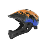 Bike Helmet for Kids Fashion Bicycle Helmet for Biking Outdoor Rock Climbing Orange Blue