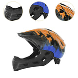 Bike Helmet for Kids Fashion Bicycle Helmet for Biking Outdoor Rock Climbing Orange Blue