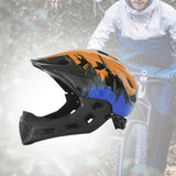 Bike Helmet for Kids Fashion Bicycle Helmet for Biking Outdoor Rock Climbing Orange Blue