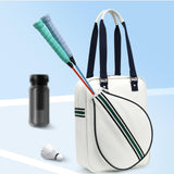 Tennis Racket Bag Tennis Bag for Badminton Racket Outdoor Activities Paddles White