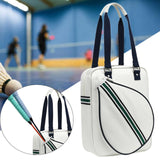 Tennis Racket Bag Tennis Bag for Badminton Racket Outdoor Activities Paddles White