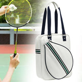 Tennis Racket Bag Tennis Bag for Badminton Racket Outdoor Activities Paddles White