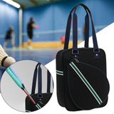 Tennis Racket Bag Tennis Bag for Badminton Racket Outdoor Activities Paddles Black