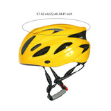 Bike Helmet for Adults 57cm-62cm for Outdoor Sports Bicycling Roller Skating Yellow