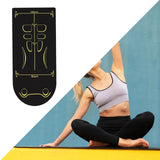 Exercise Mat for Roller Wheel Adults Yoga Mat for Training Pilates Indoor