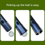 Golf Ball Retriever Portable Shagger Tube for Outdoor Driving Range Training Blue