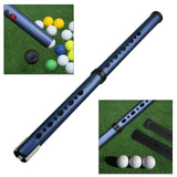 Golf Ball Retriever Portable Shagger Tube for Outdoor Driving Range Training Blue