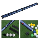 Golf Ball Retriever Portable Shagger Tube for Outdoor Driving Range Training Blue