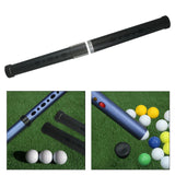 Golf Ball Retriever Portable Shagger Tube for Outdoor Driving Range Training Black