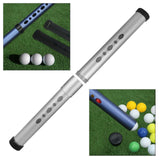 Golf Ball Retriever Portable Shagger Tube for Outdoor Driving Range Training Silver