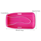 Winter Snow Sled for Adults Sand Board Sleigh for Sports Backyard Sand Pink