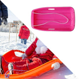 Winter Snow Sled for Adults Sand Board Sleigh for Sports Backyard Sand Pink