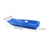 Winter Snow Sled for Adults Sand Board Sleigh for Sports Backyard Sand Blue