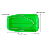 Winter Snow Sled for Adults Sand Board Sleigh for Sports Backyard Sand Green