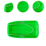 Winter Snow Sled for Adults Sand Board Sleigh for Sports Backyard Sand Green