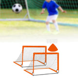 Kids Soccer Goal Football Goal Post for Backyard Garden Outdoor Sports Games Orange