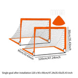 Kids Soccer Goal Football Goal Post for Backyard Garden Outdoor Sports Games Orange