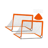 Kids Soccer Goal Football Goal Post for Backyard Garden Outdoor Sports Games Orange