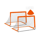 Kids Soccer Goal Football Goal Post for Backyard Garden Outdoor Sports Games Orange