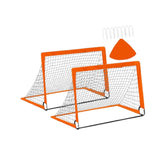 Kids Soccer Goal Football Goal Post for Backyard Garden Outdoor Sports Games Orange