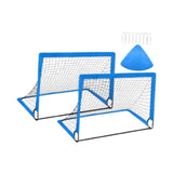 Kids Soccer Goal Football Goal Post for Backyard Garden Outdoor Sports Games Blue