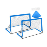 Kids Soccer Goal Football Goal Post for Backyard Garden Outdoor Sports Games Blue