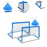 Kids Soccer Goal Football Goal Post for Backyard Garden Outdoor Sports Games Blue