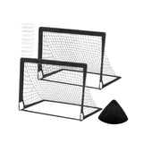 Kids Soccer Goal Football Goal Post for Backyard Garden Outdoor Sports Games Black