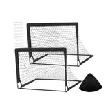 Kids Soccer Goal Football Goal Post for Backyard Garden Outdoor Sports Games Black