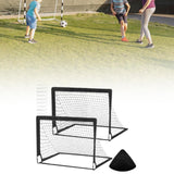 Kids Soccer Goal Football Goal Post for Backyard Garden Outdoor Sports Games Black