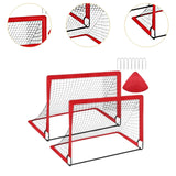 Kids Soccer Goal Football Goal Post for Backyard Garden Outdoor Sports Games Red