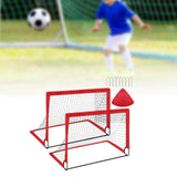 Kids Soccer Goal Football Goal Post for Backyard Garden Outdoor Sports Games Red