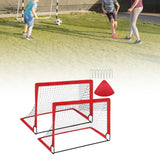 Kids Soccer Goal Football Goal Post for Backyard Garden Outdoor Sports Games Red