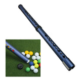 Golf Balls Retriever Tube Golfer Gift Portable 2 Sections Detachable Grabber Blue