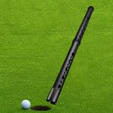 Golf Balls Retriever Tube Golfer Gift Portable 2 Sections Detachable Grabber Black